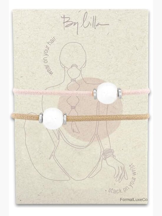 Handmade Bracelet Hair Ties - Stretchy Ponytail Elastic - No Snag - Stackable main image 4